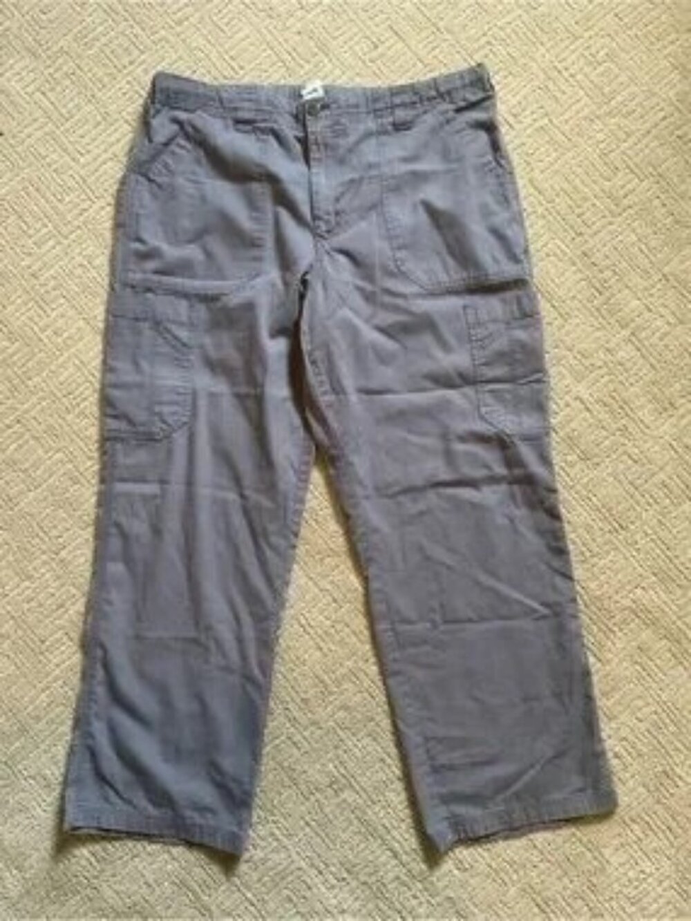 🩶💕 Carhartt Women Workwear Cargo Pants C54109 L Gray EUC